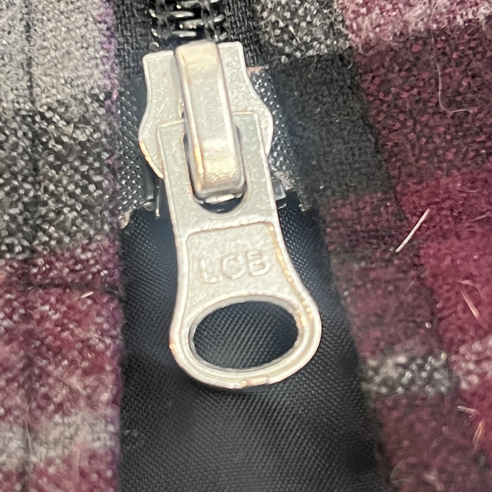 Arista‎ Equestrian Vest Womens XS Burgundy Gray Plaid Riding Zip Front Canada - Picture 8 of 16
